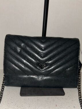 Botkier Black Quilted Chevron Crossbody NWT